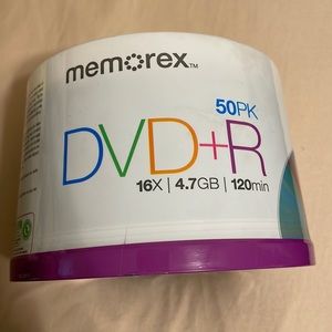 Memorex DVD+R 16X 4.7Go 120MIN 50PAQ NWT